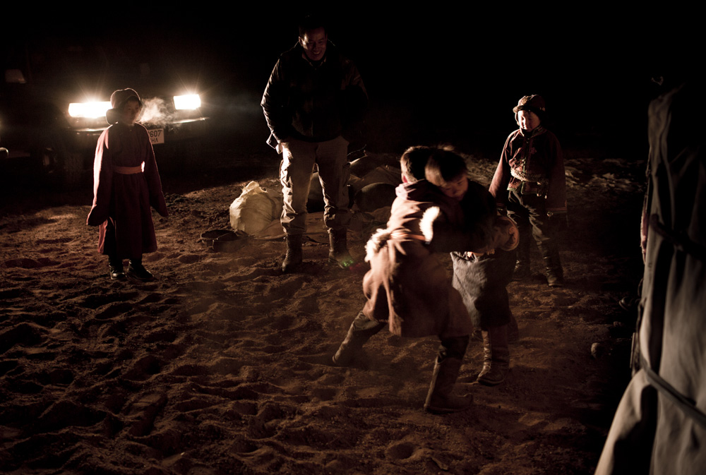 Nomadic Children Mongolia, Mongolian Nomads by Sven Zellner